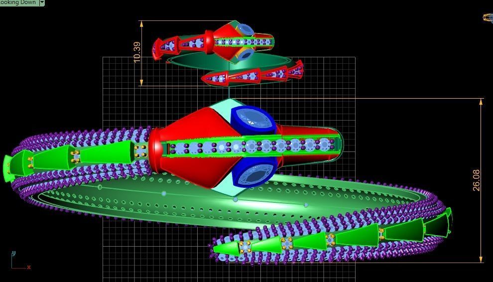 Dragon bracelet and ring 3D print model_3