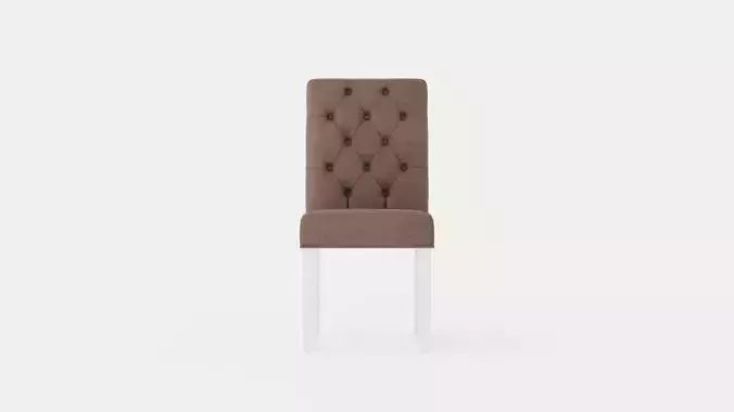 Jenny Dining Chair Gray White Low-poly 3D model