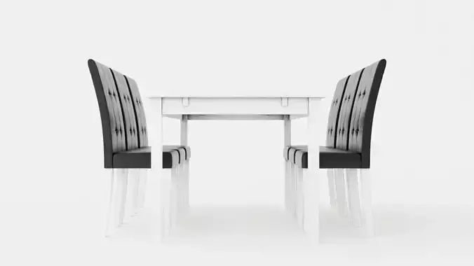 Jasmine Extensionable Food Group 180 Cm With 6 Viktor Chair