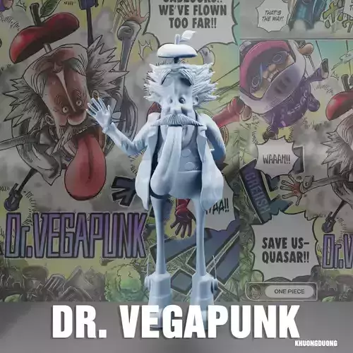 VEGAPUNK - EGGHEAD - ONE PIECE - 3D PRINT 3D print model