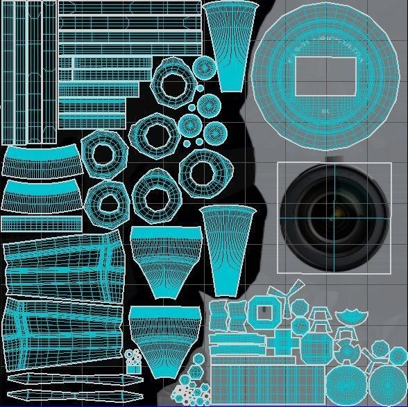 Drone Low-poly 3D model_11