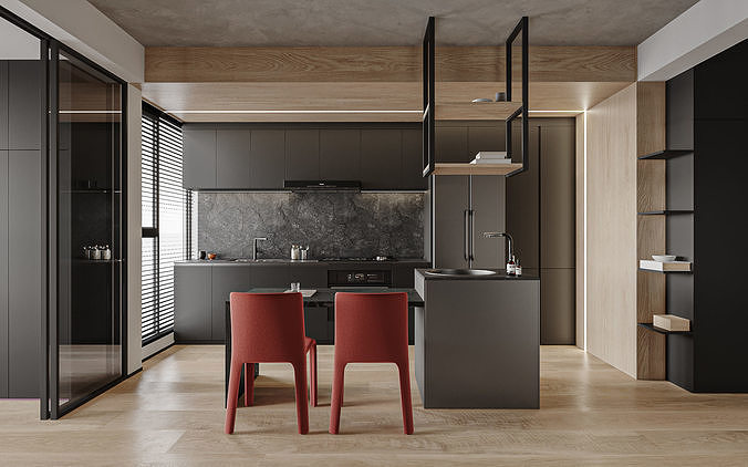 Modern Apartment 001 3D model