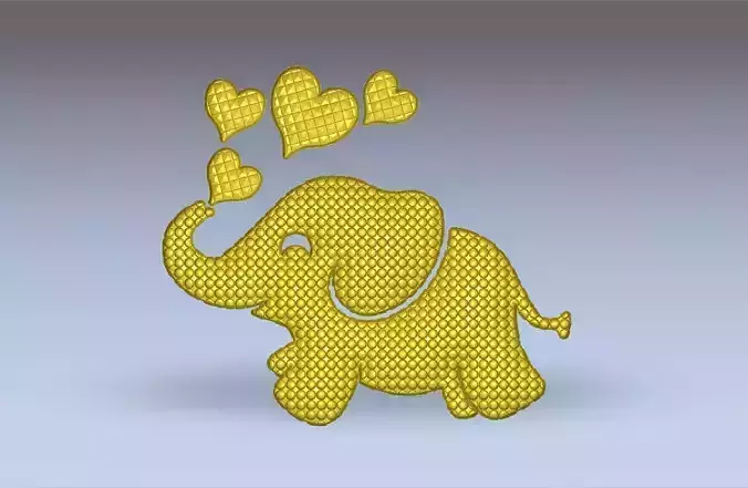 Elephant - Charm Die - Jewelry tools - pedant elephant