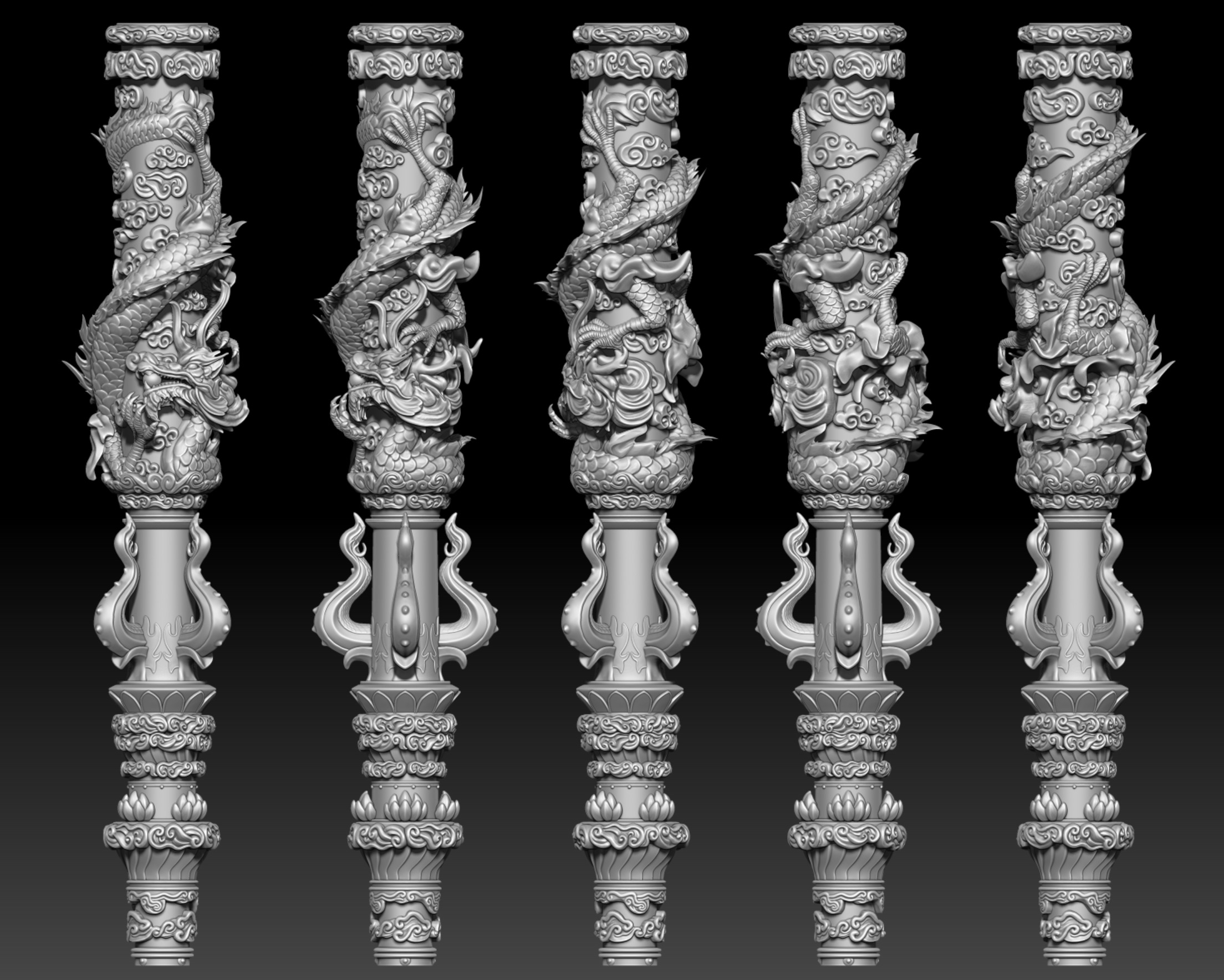 Black Myth WuKong Weapon 3D print model_2