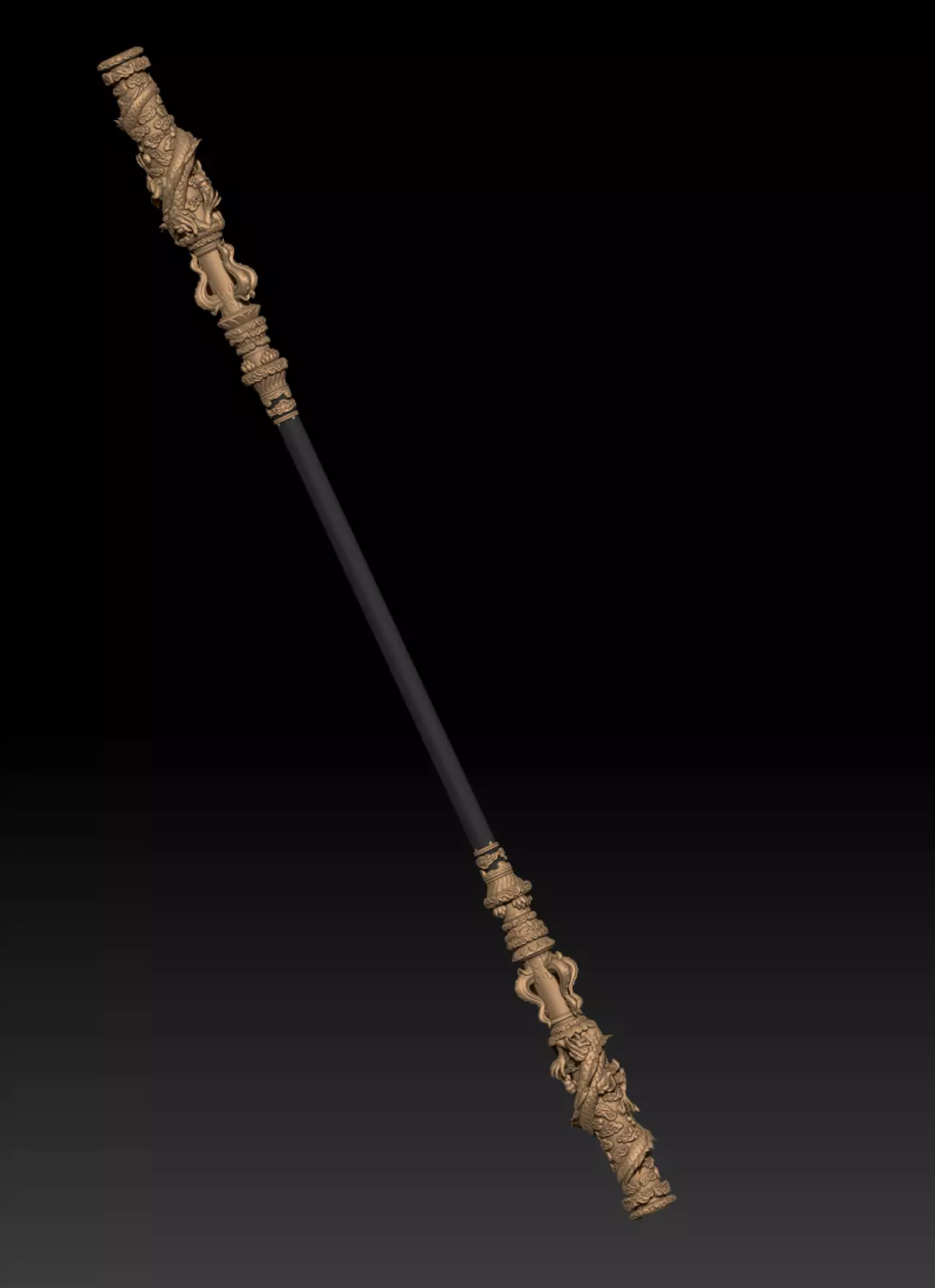 Black Myth WuKong Weapon 3D print model_0