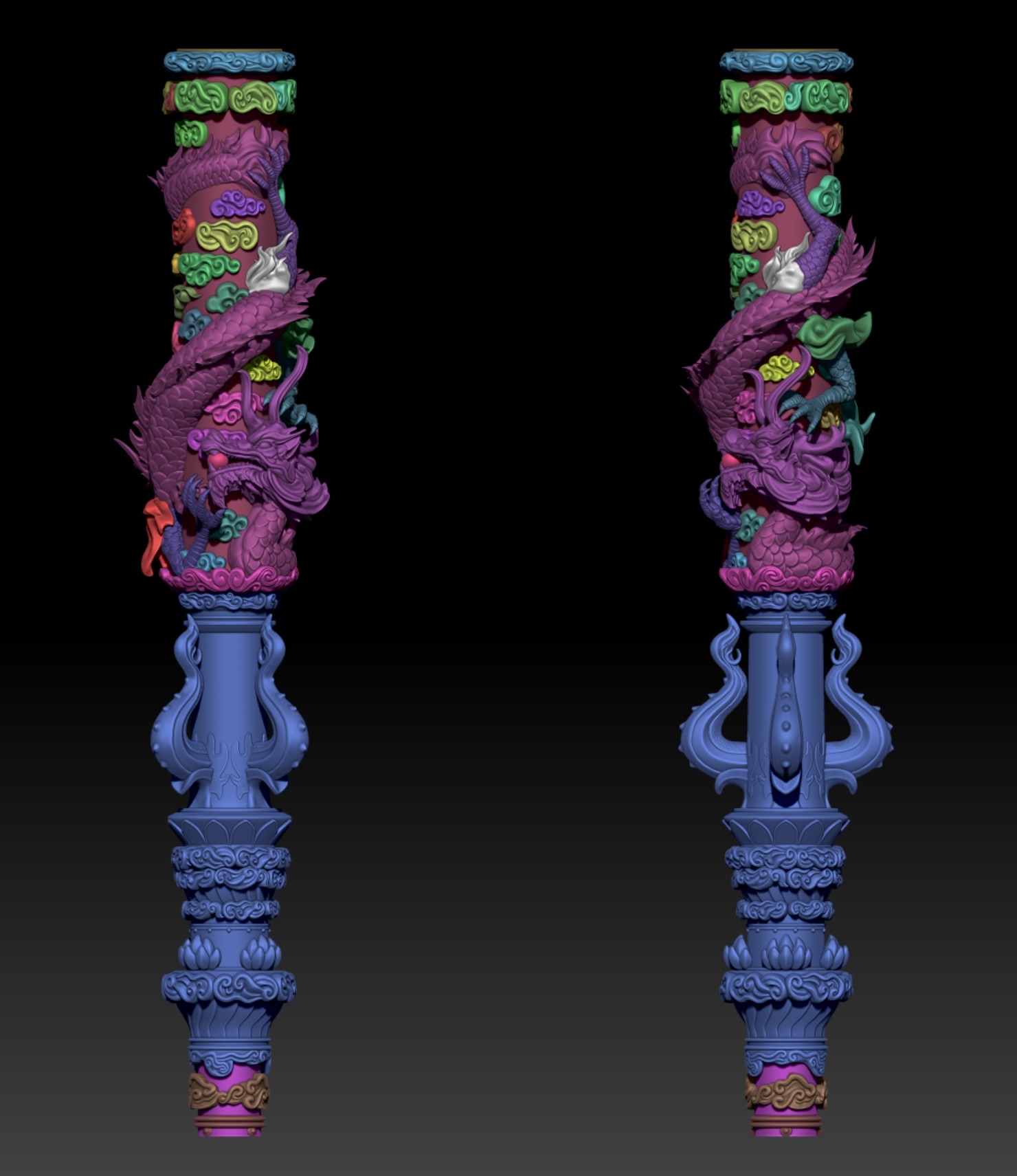 Black Myth WuKong Weapon 3D print model_3