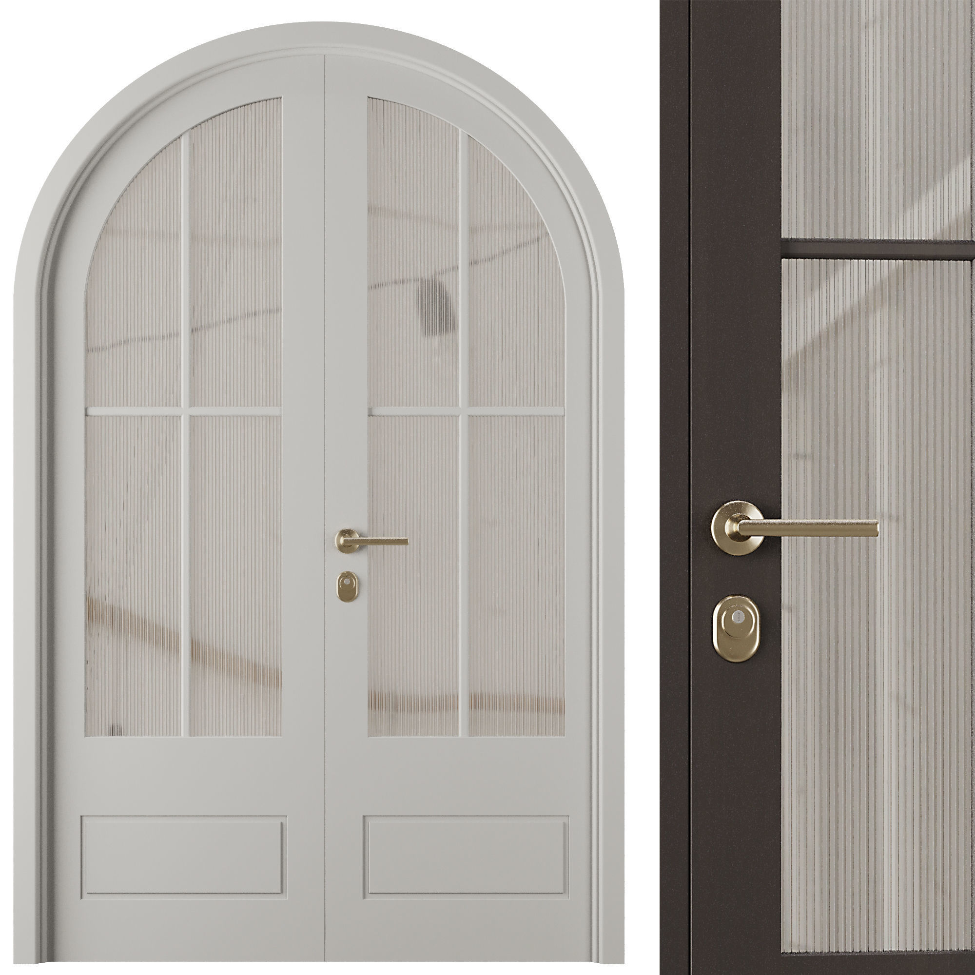 Entrance door set26 3D model_9