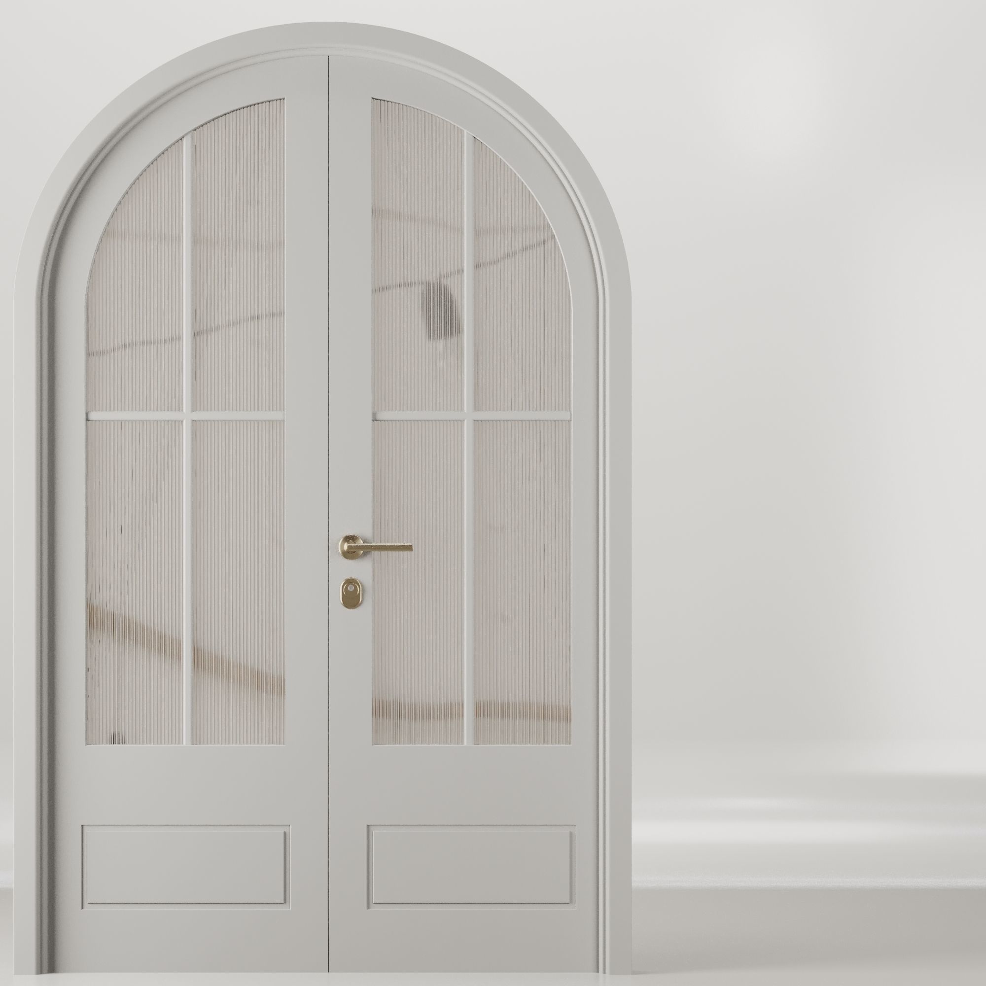 Entrance door set26 3D model_3