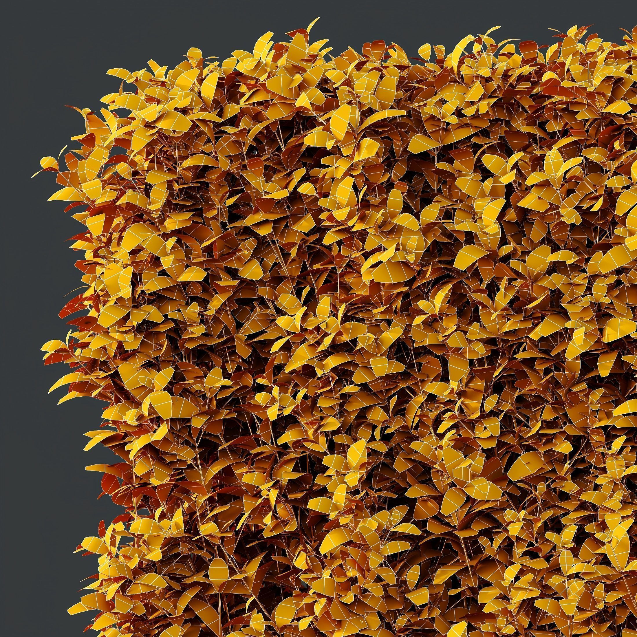 6 Different SETS of Indoor Shrub SET VOL121 3D Model Collection_18