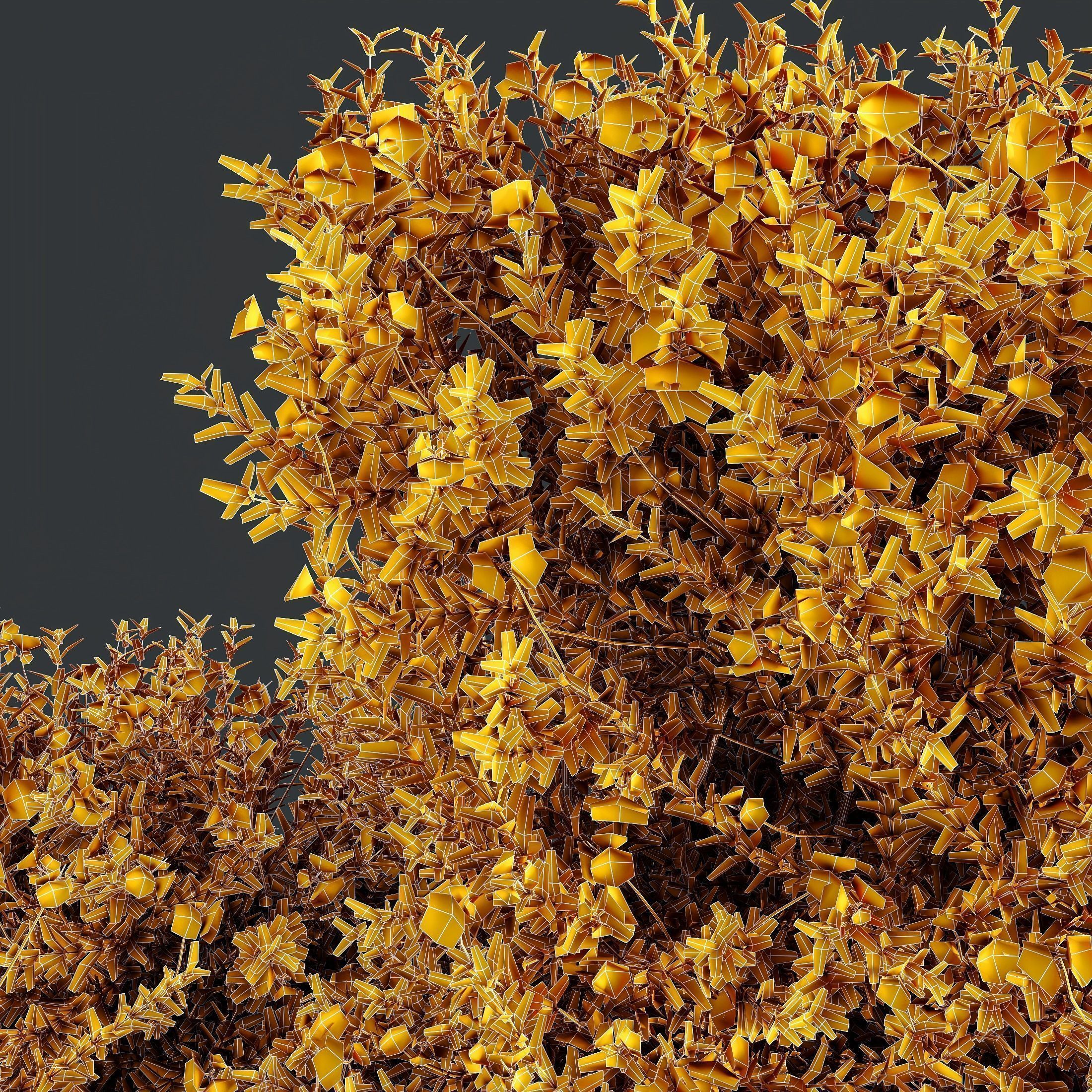 6 Different SETS of Indoor Shrub SET VOL121 3D Model Collection_16