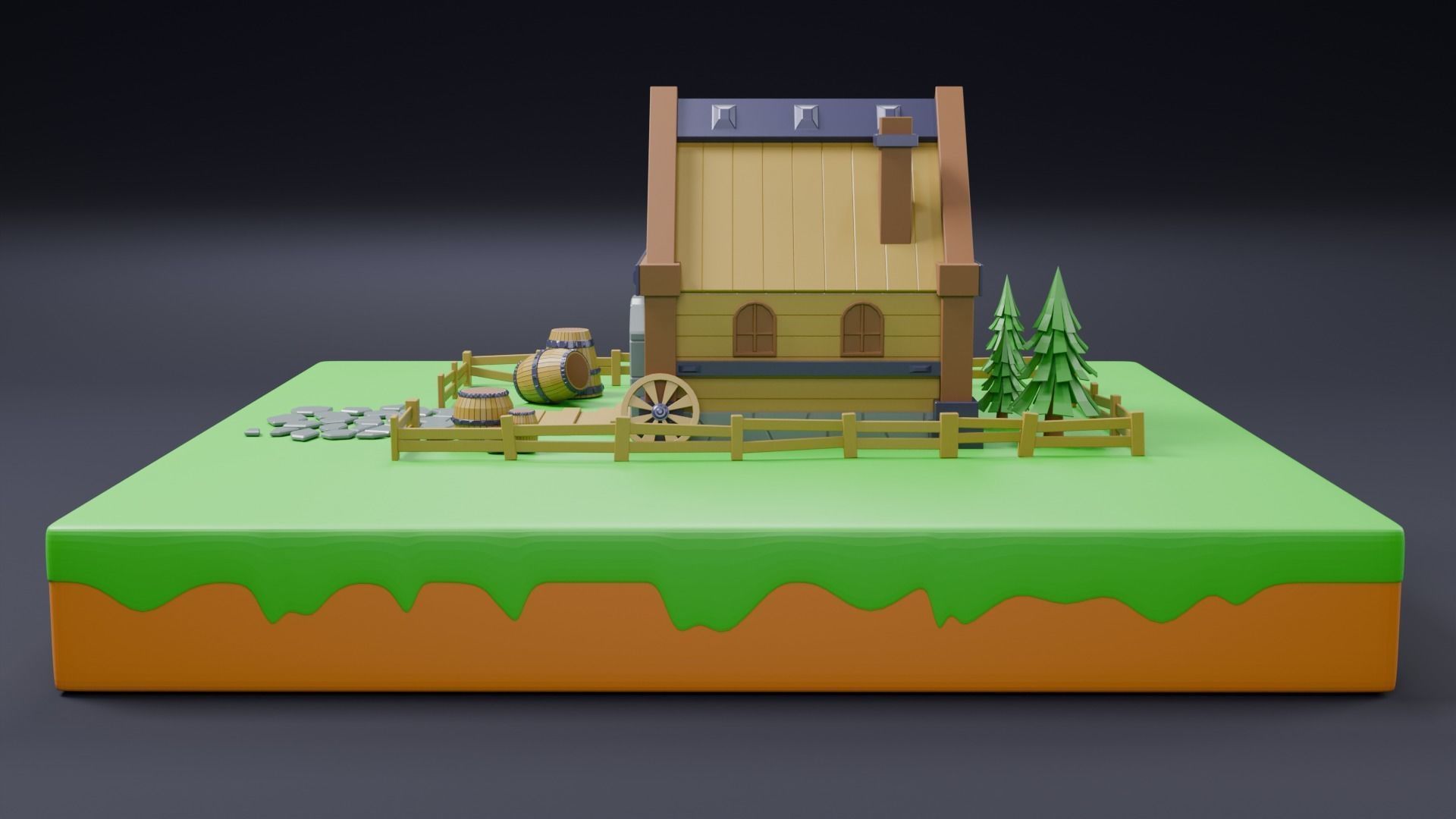 Viking house 01 3D model_6