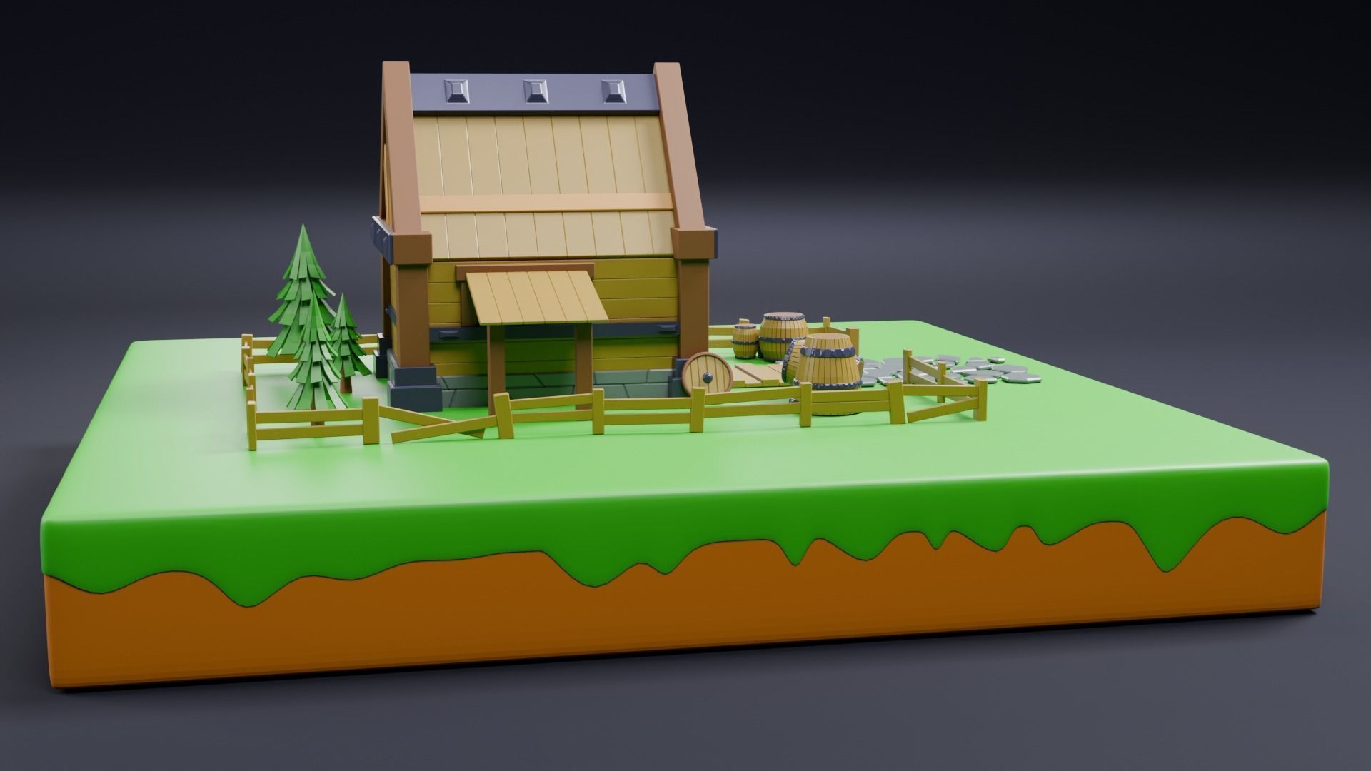 Viking house 01 3D model_13