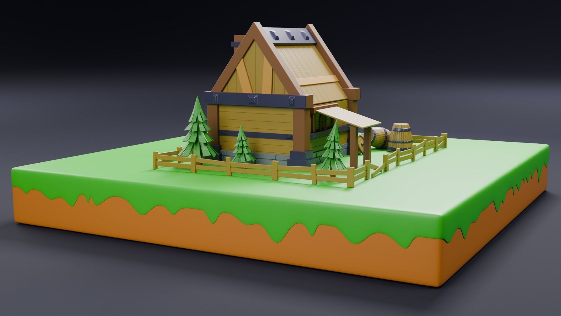 Viking house 01 3D model_11