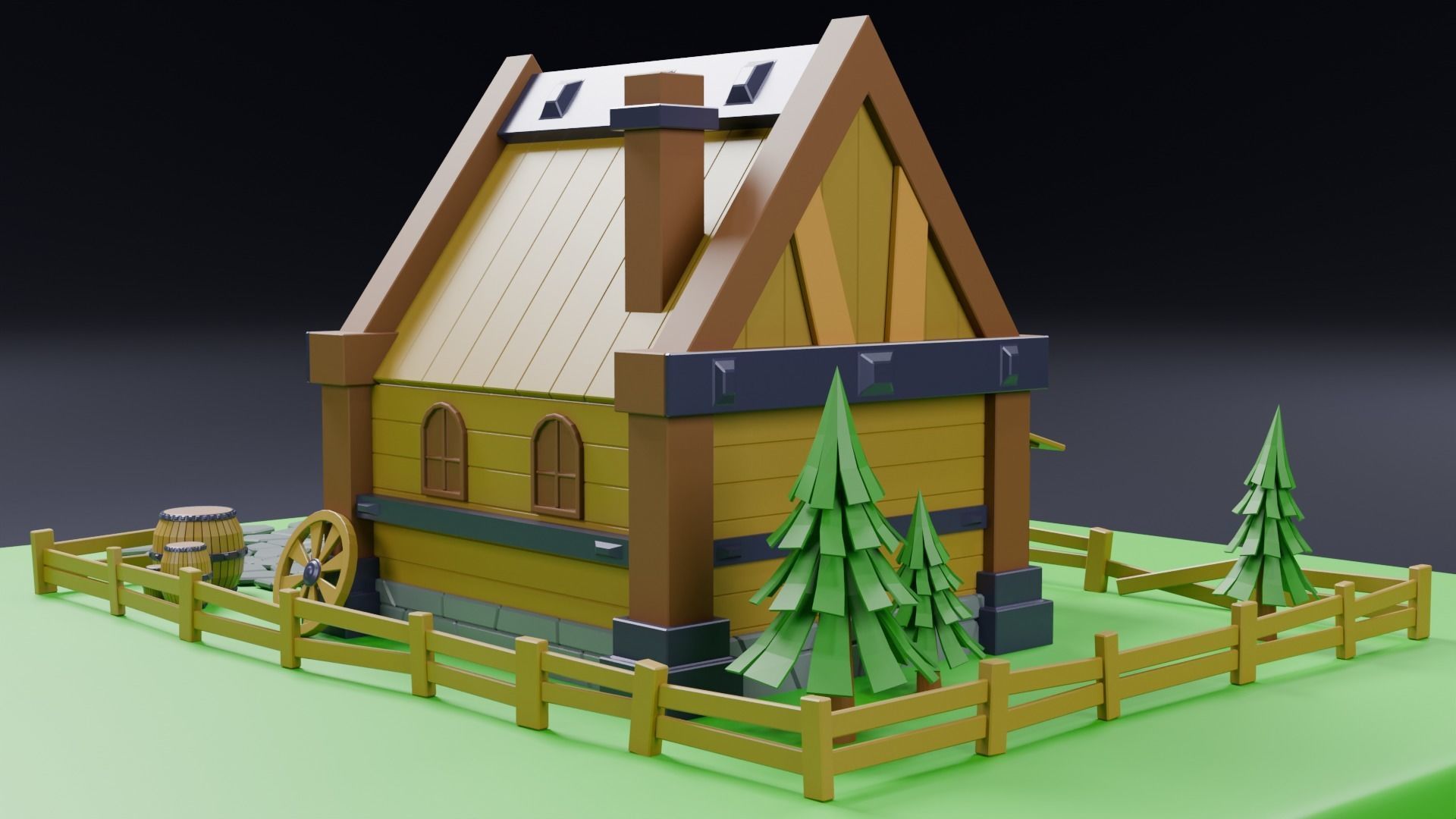 Viking house 01 3D model_18