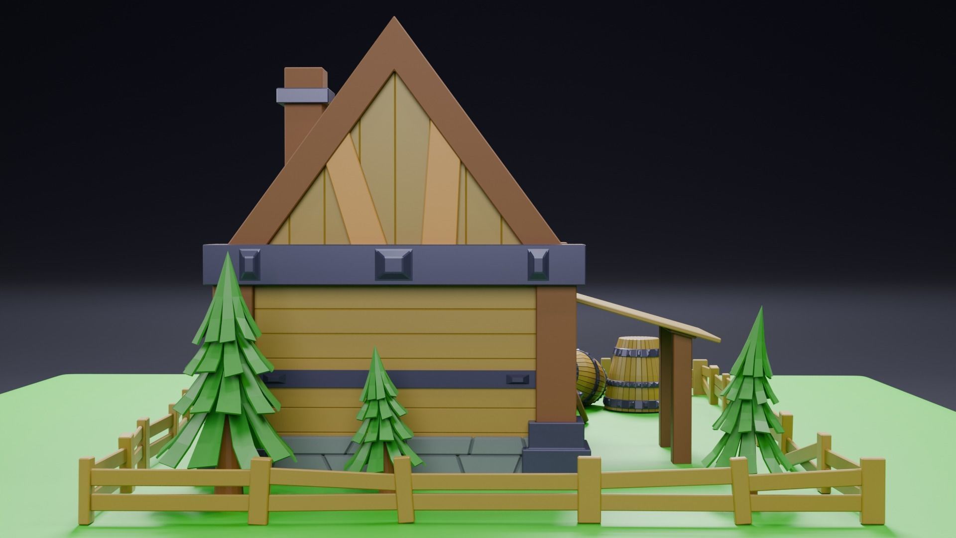 Viking house 01 3D model_19