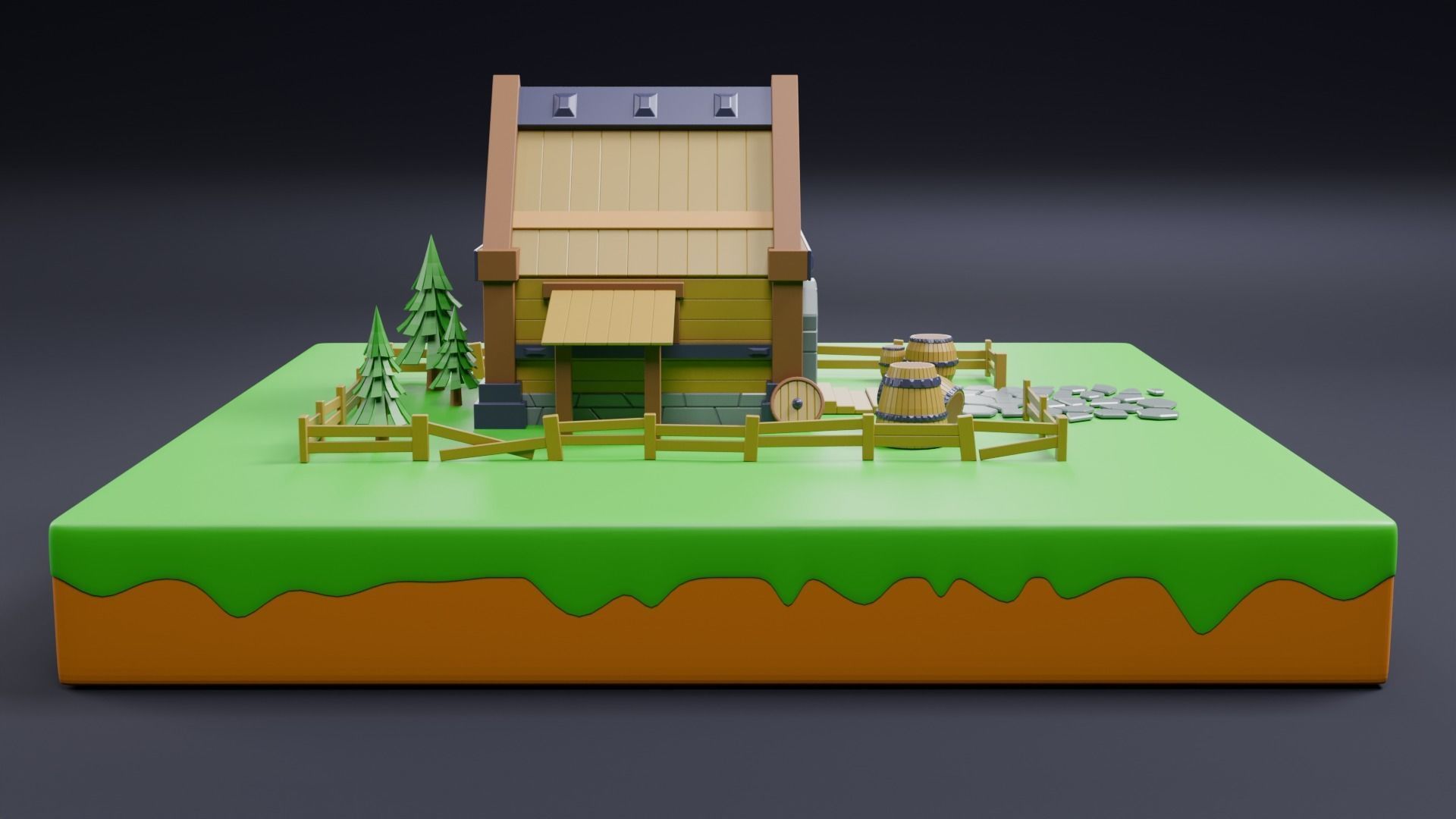 Viking house 01 3D model_14