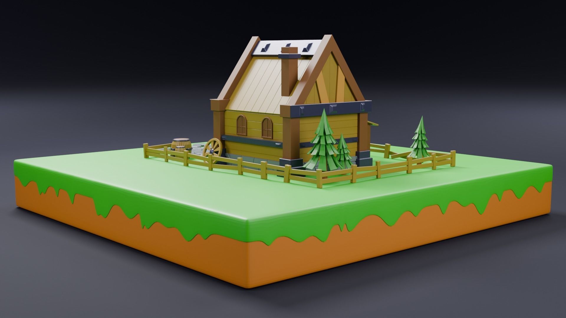 Viking house 01 3D model_8