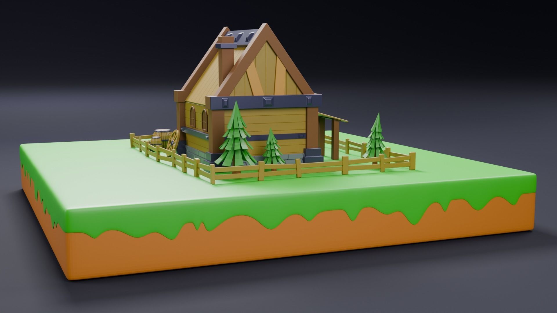 Viking house 01 3D model_9