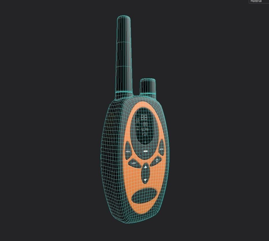 Walkie Talkie  M05 Low-poly 3D model_1