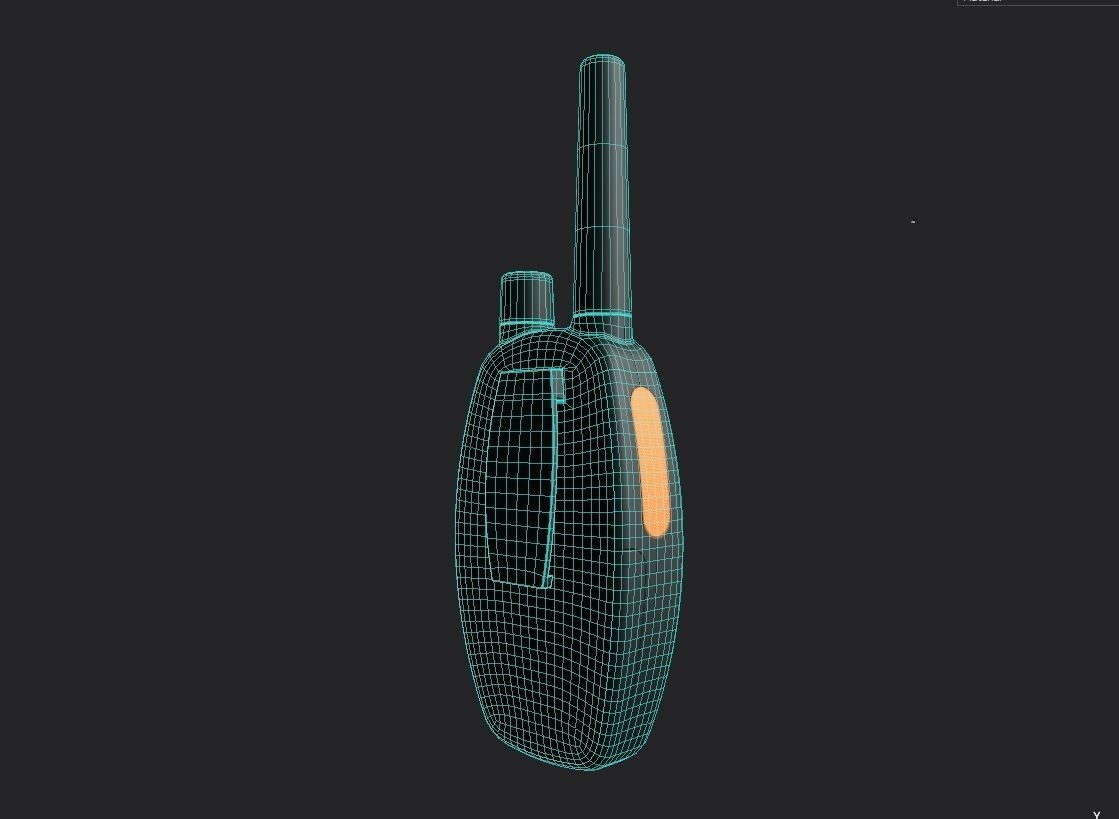 Walkie Talkie  M05 Low-poly 3D model_7