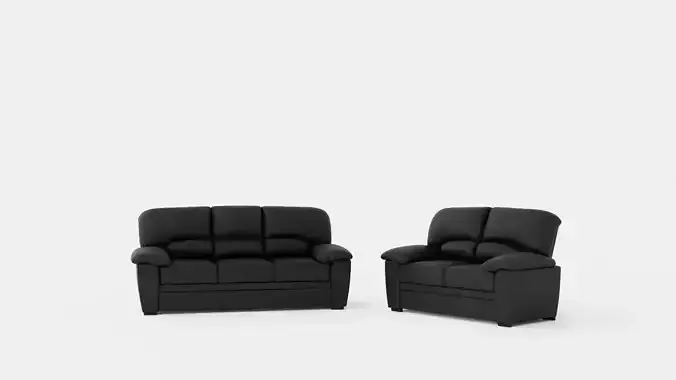Lindby Sofa Group 3 Seater 2 Seater Artificial Leather
