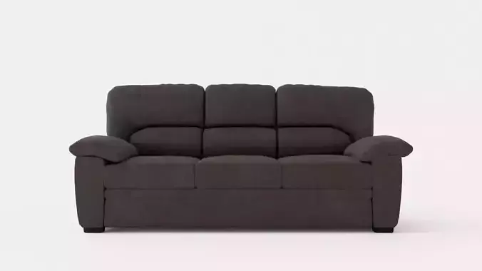 Lindby 3 Seater Sofa Dark Gray