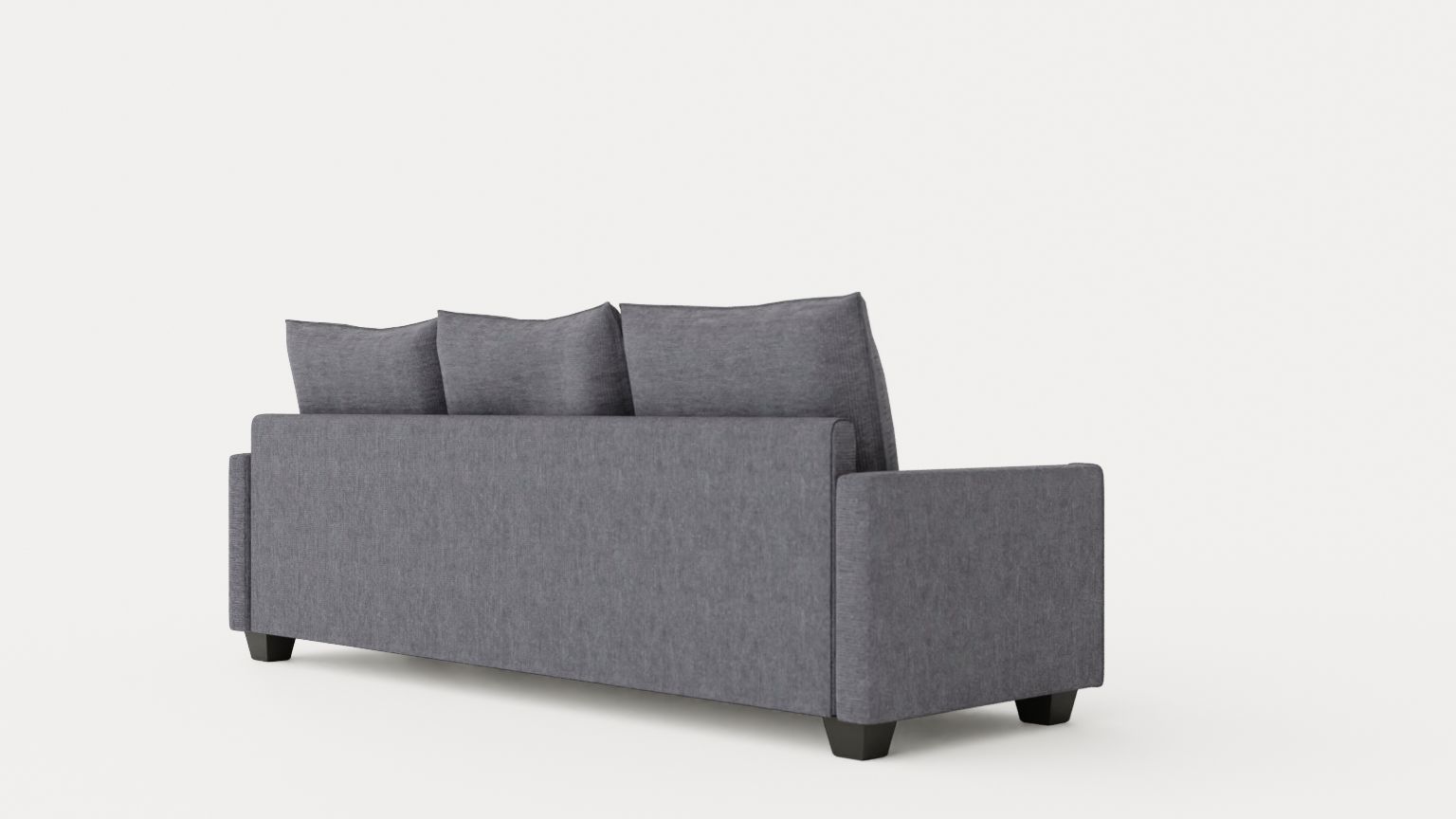Lerdal Divan Sofa 3 Seater Reversible Gray Low-poly 3D model_3