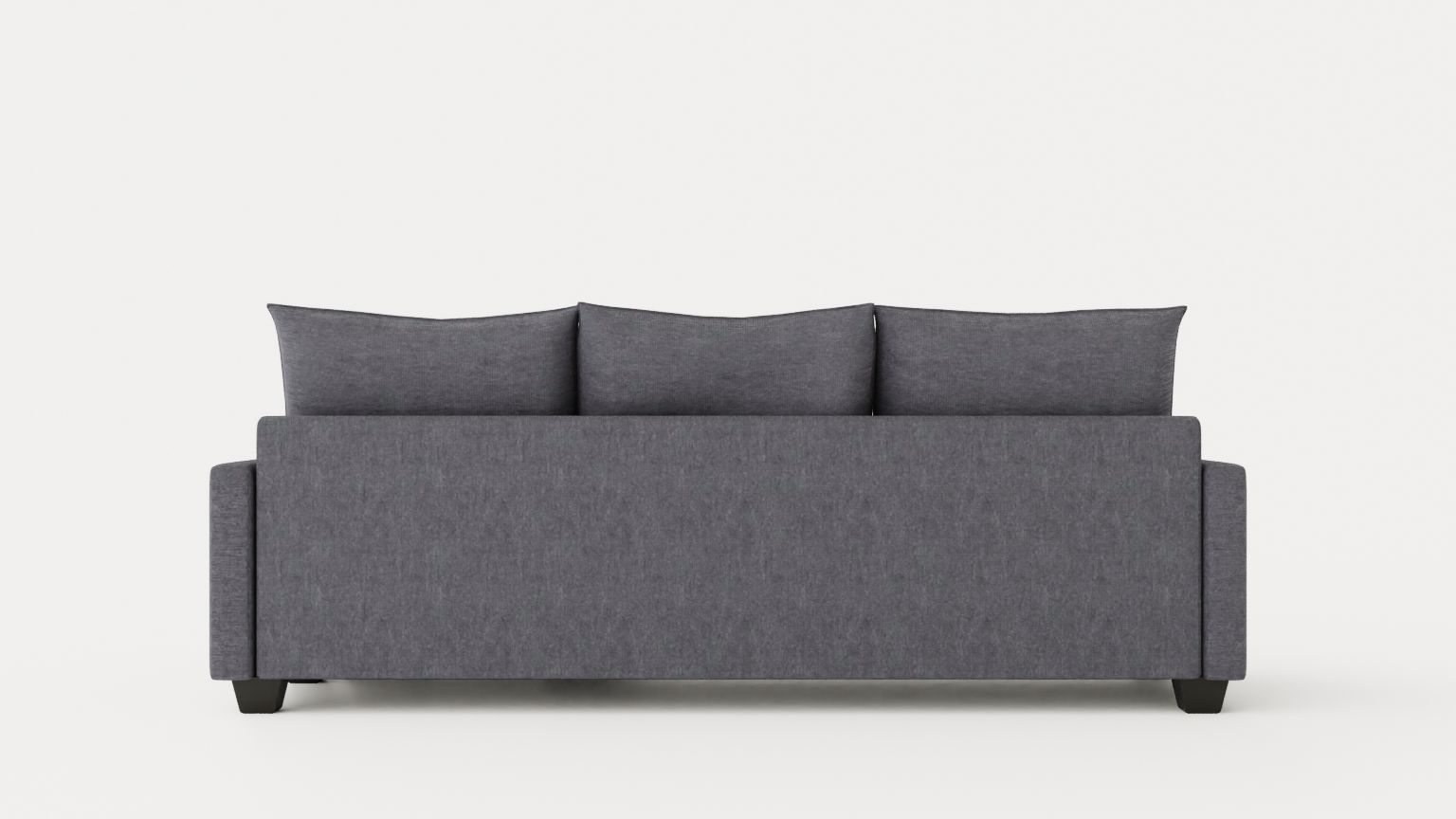 Lerdal Divan Sofa 3 Seater Reversible Gray Low-poly 3D model_4