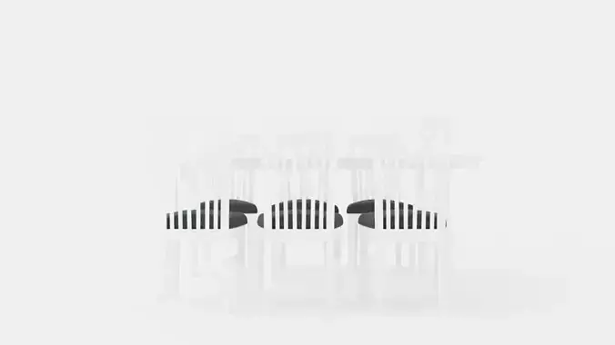 Lake Island Dining Table With 6 Rebecka Chairs