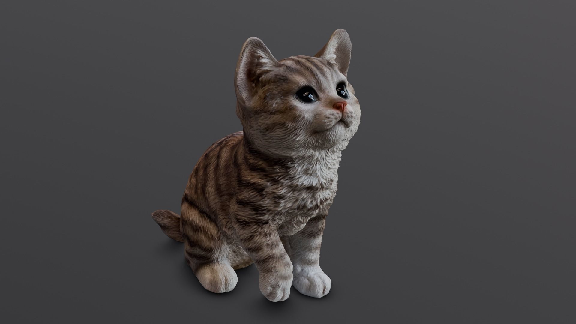 Kitten 3D Model Low-poly 3D model_2