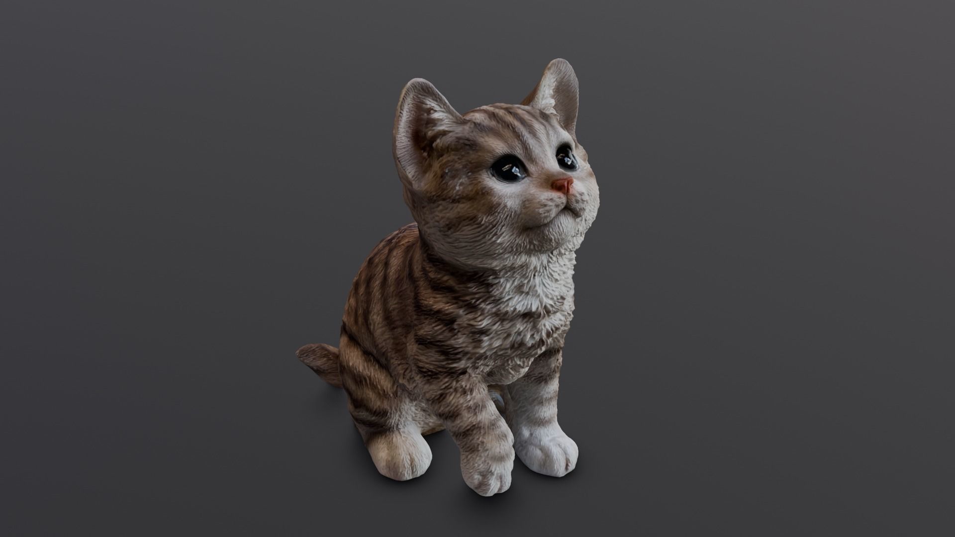 Kitten 3D Model Low-poly 3D model_1