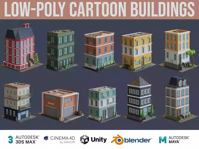 Cartoon Buildings