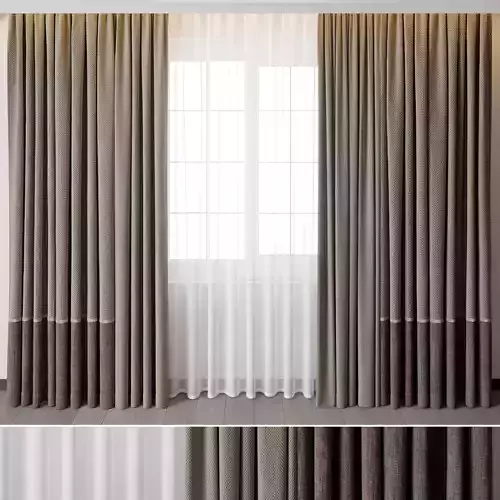 Hadi curtains 93 Low-poly 3D model