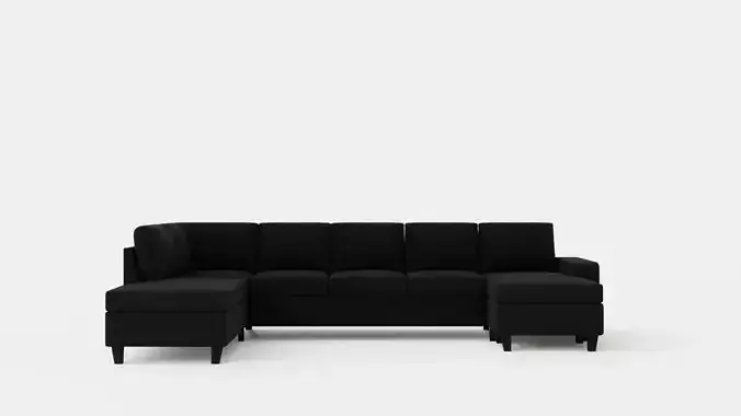 Houston U Sofa Large With Divan Right