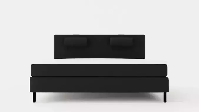 Happy Continental Bed 180x200cm Black