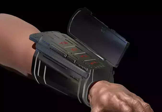 Predator Gauntlet Forearm Left scale 1 - 1 File  for 3D printer 3D print model