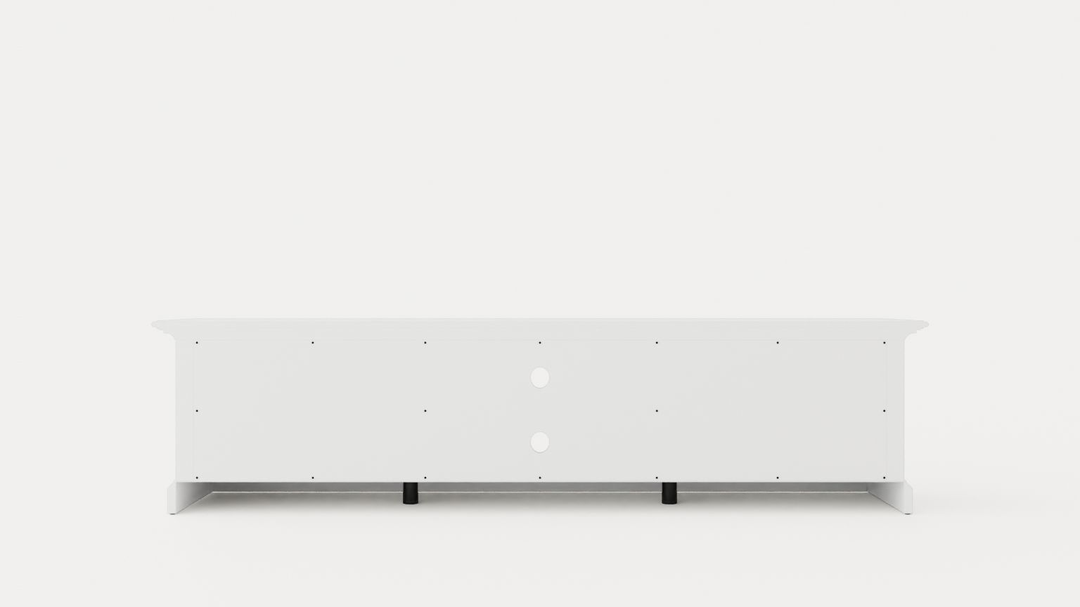Hampton TV Bench 180 Cm Shelf4 Boxes White Low-poly 3D model_4