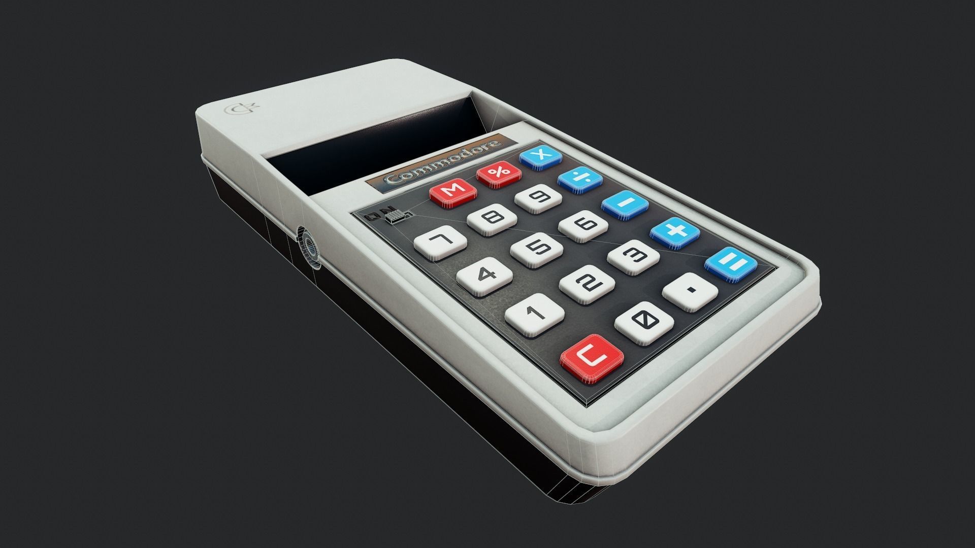 Commodore Calculator - Tutorial Included Low-poly 3D model_3