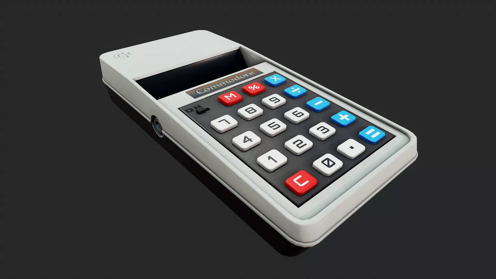 Commodore Calculator - Tutorial Included Low-poly 3D model_0