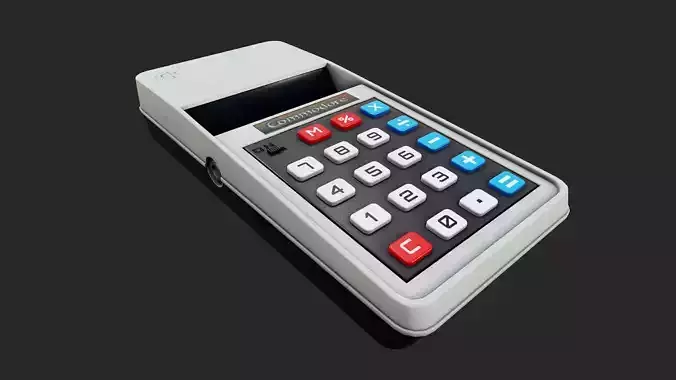 Commodore Calculator - Tutorial Included Low-poly 3D model Commodore Calculator - Tutorial Included Low-poly 3D model
