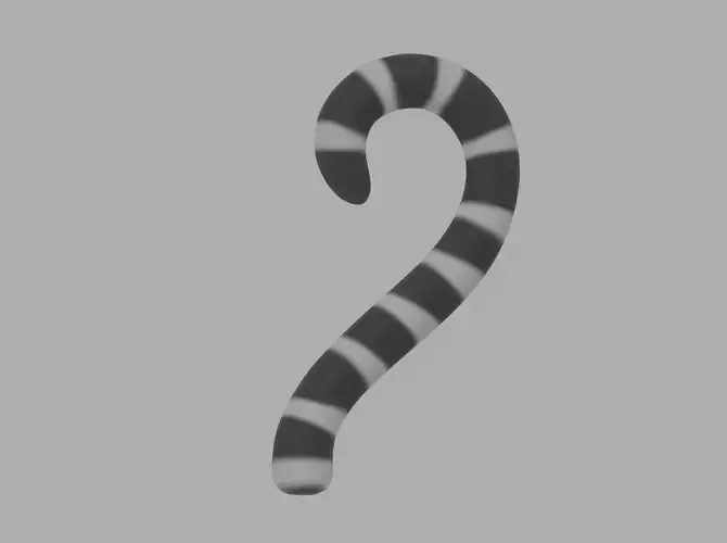 Ring Tailed Lemur Tail 3D model