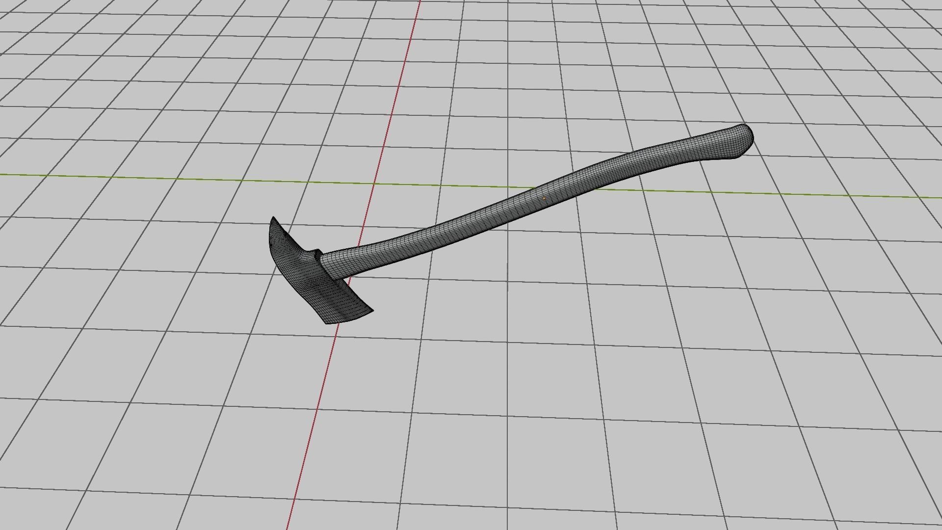 Fire Axe Game Ready 3D Model Low-poly 3D model_7