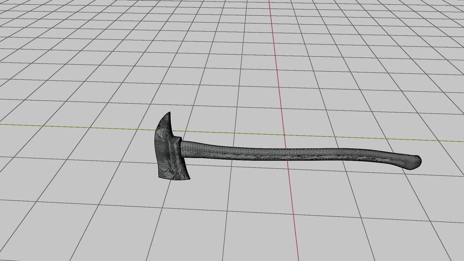 Fire Axe Game Ready 3D Model Low-poly 3D model_8