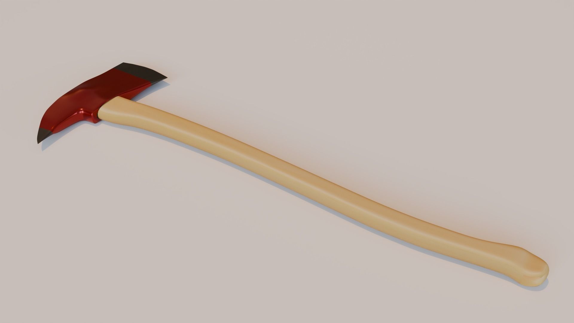 Fire Axe Game Ready 3D Model Low-poly 3D model_4