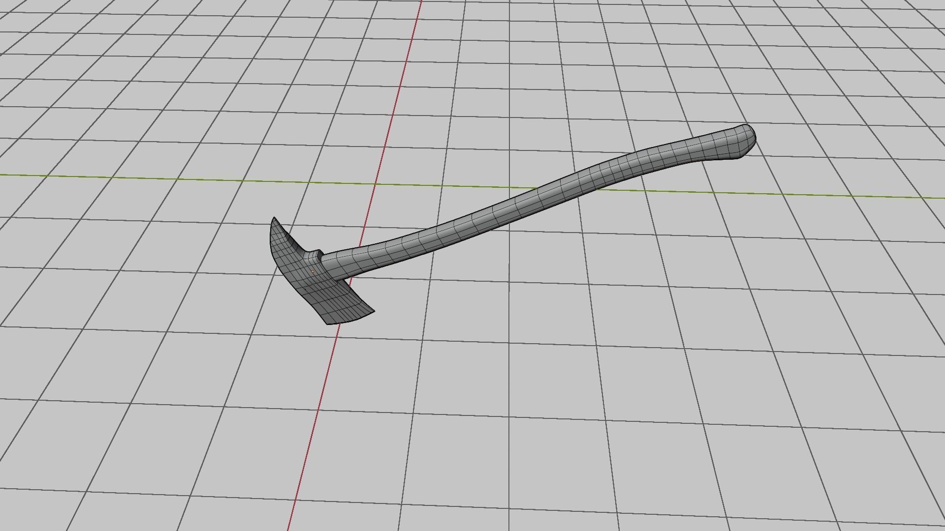 Fire Axe Game Ready 3D Model Low-poly 3D model_5