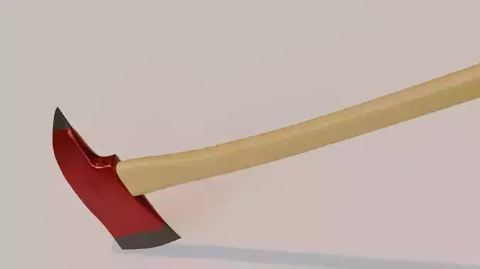 Fire Axe Game Ready 3D Model