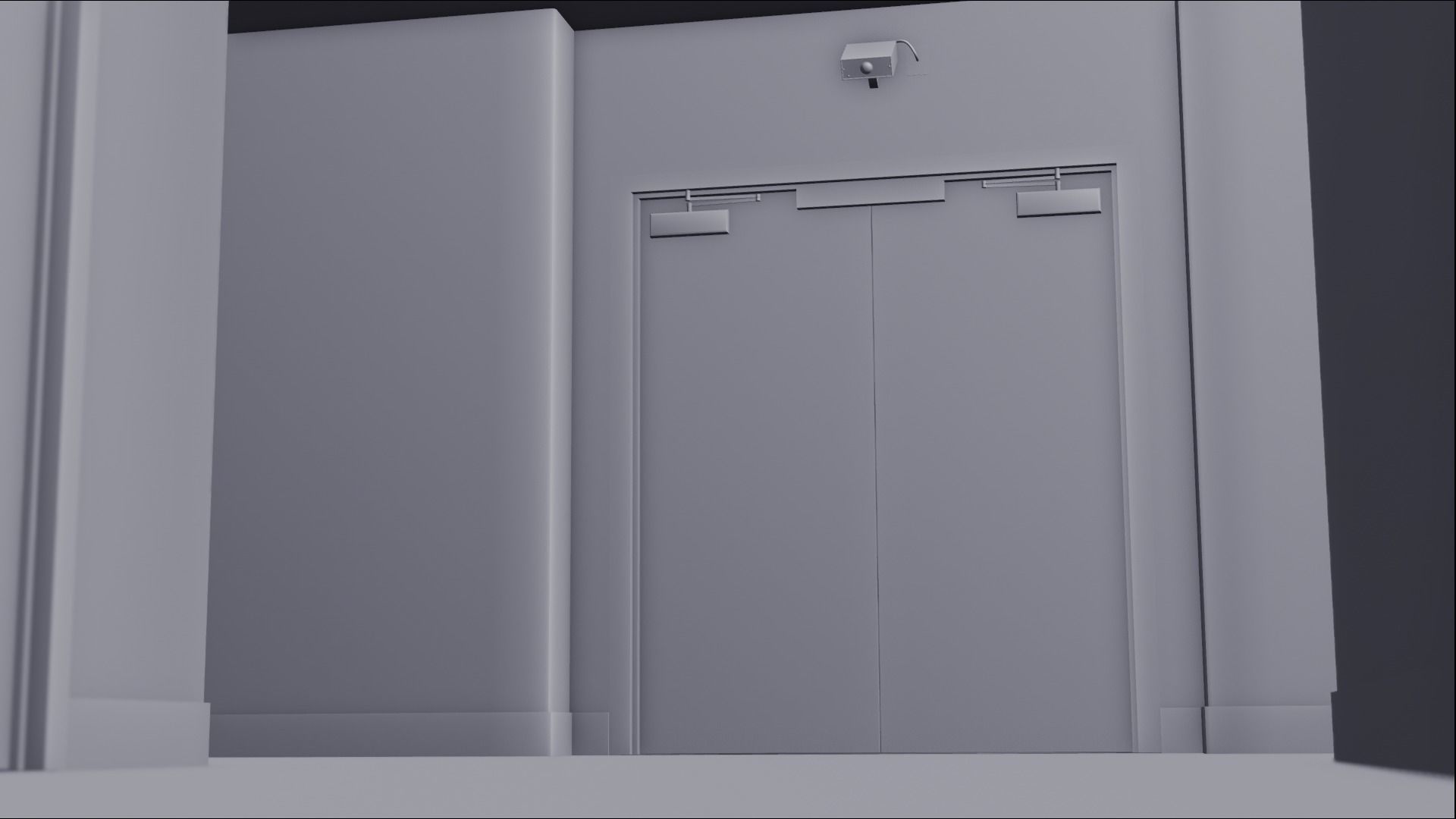 Stranger Things Hospital Hall 3D model_8