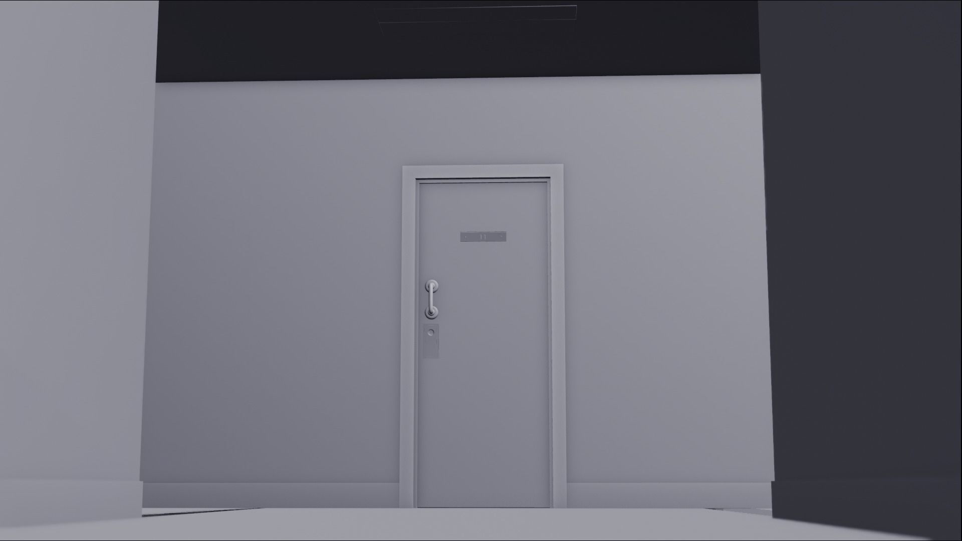 Stranger Things Hospital Hall 3D model_6