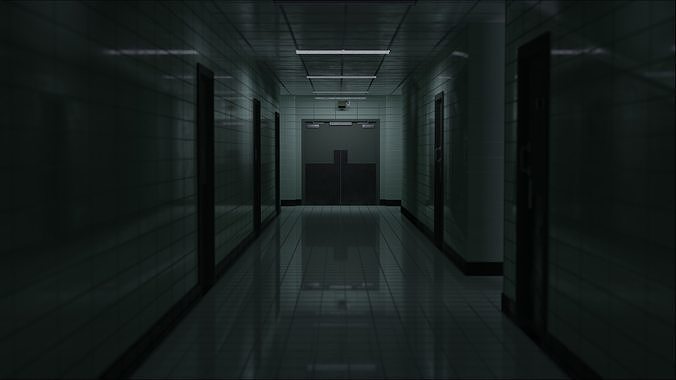 Stranger Things Hospital Hall 3D model