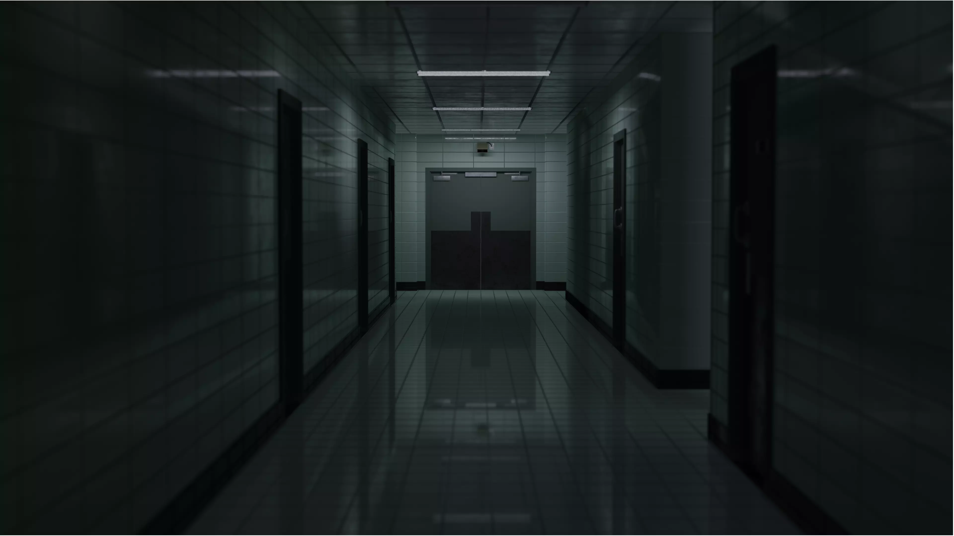 Stranger Things Hospital Hall 3D model_0